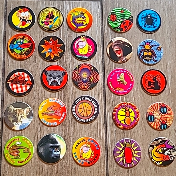 Vintage POGs Botttle Cap Stack N Smack Lot Of 25 - Picture 1 of 6